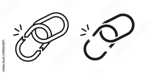 Weak icon. Simple linear element illustration. Thin stroke sign can be used for web, mobile and UI.