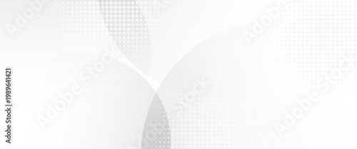 Abstract white background with black circle rings. Digital future technology concept. vector illustration.