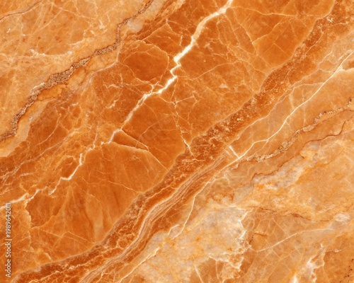 Luxury Orange Onyx Marble Texture Background with Natural Golden Veining for High-End Interior Design and Architecture