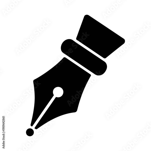 Foto Vector graphic of a fountain pen nib for writing and design