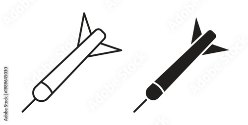 Foto Dart icon linear pictogram