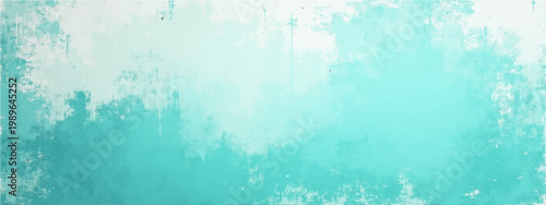 Vector abstract aquamarine painting with soft textures evoking tranquility and serenity, a visual representation of the elements.