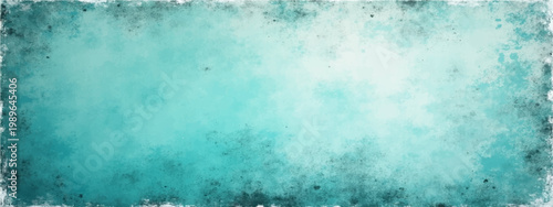 Vector abstract ethereal artwork features a seamless interplay of aqua and teal hues, exuding a sense of serenity and infinite depth.