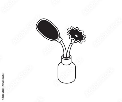 Aromatic flavor ground coffee vector coffee tools, icon and outline coffee bar