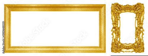 Gold picture frame
