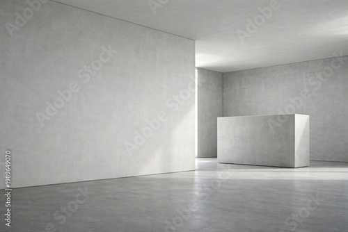 Minimal Interior with Platform and Natural Light for Premium Product Display Background