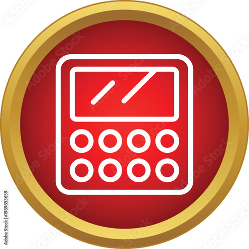 Calculator icon representing mathematical operations and budgetary planning