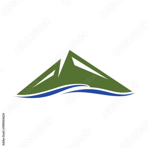 Minimalist Mountain Symbol Graphic Design