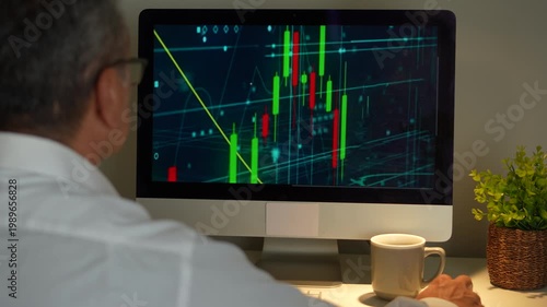 businessman working on computer in office