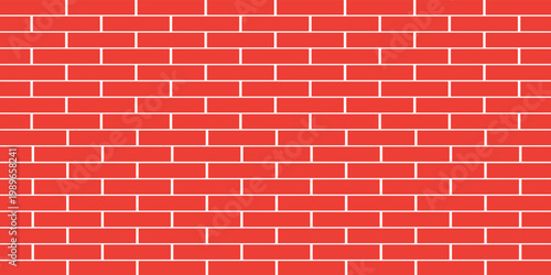 Brick pattern. Seamless vector red color brick wall background. white bricks wall vector wallpaper texture. vector illustration