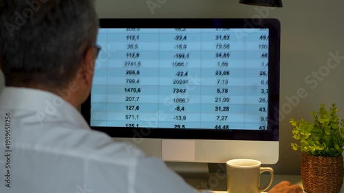 businessman working on computer in office
