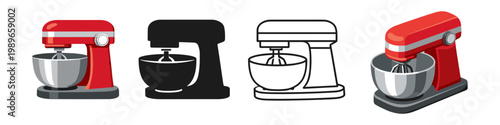 Kitchen Stand Mixer Icons