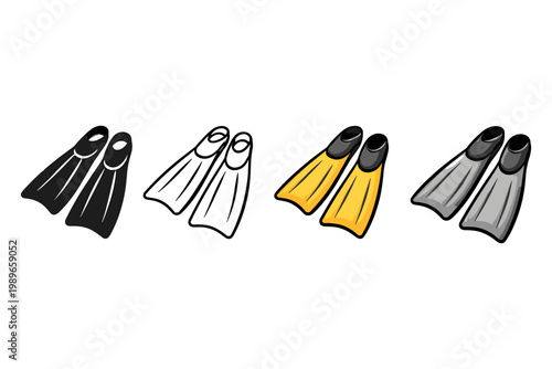 Diving Fins Set