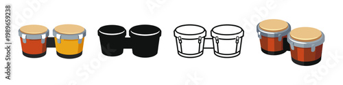 Bongo Drums Set