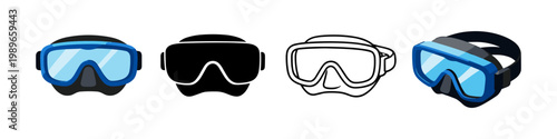 Diving Mask Styles Collection