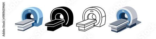 Medical Scanner Machine Icons