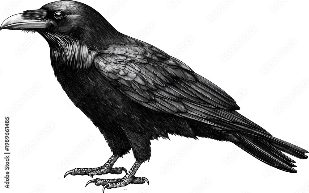 Obraz premium crow illustration 