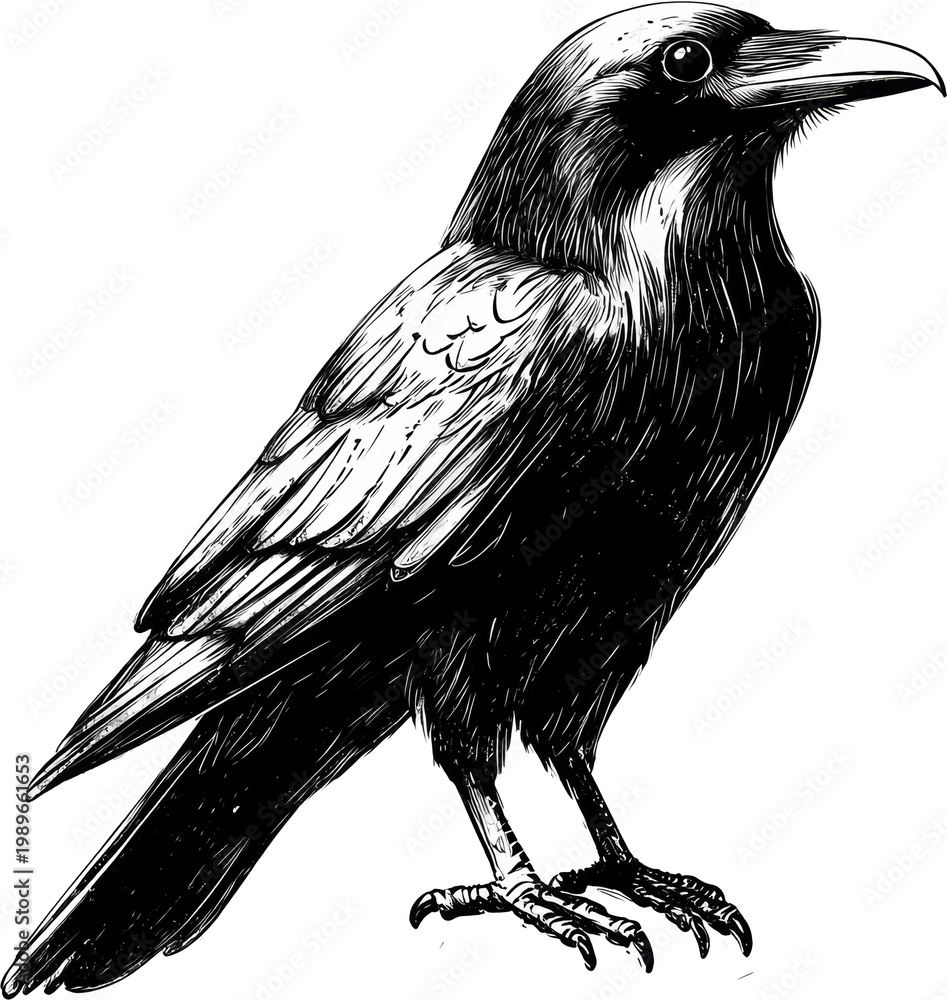 Obraz premium crow illustration 