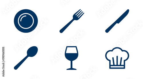 Utensils and dishware for eating.