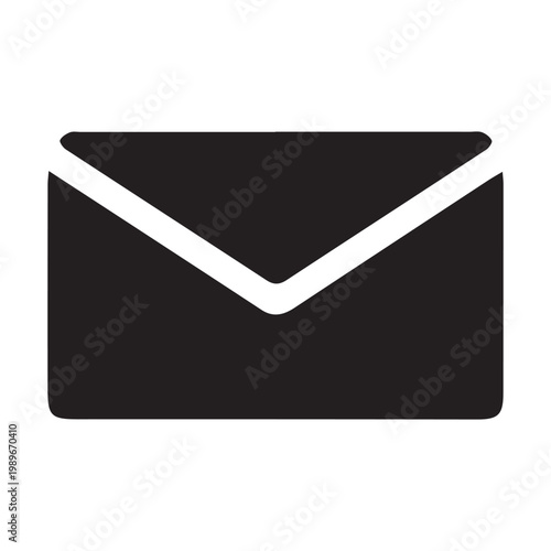 Message notification icon set vector with chat symbols inbox alert and communication elements