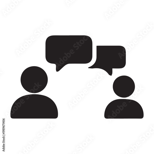 Customer support chat concept vector with headset operator and message bubbles communication service