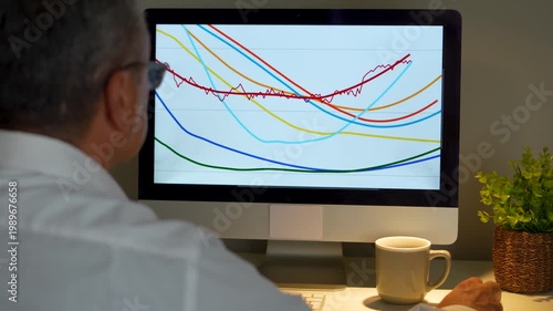 businessman working on computer in office