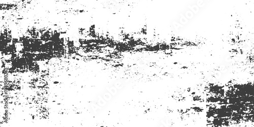 Distressed Black and White Grunge Vector Texture Background with Weathered Scratches and Grainy Overlay Effect for Graphic Design