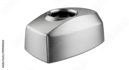 A sleek, modern kitchen faucet with a curved spout and single handle. isolated on transparent background