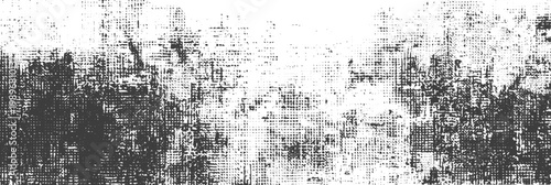 Abstract Black and White Distressed Fabric Grunge Texture Background Vector Illustration