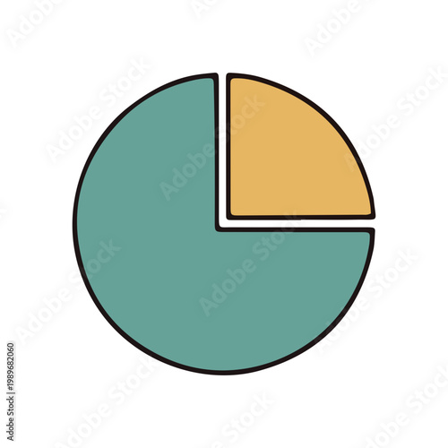 Hand Drawn Pie Chart Icon