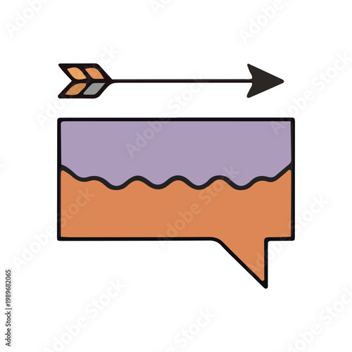 Abstract Speech Bubble Icon