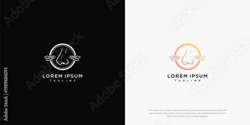 Nose Logo Design Medical and Aesthetic Branding