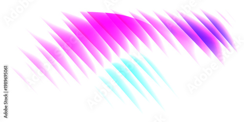 Concept of ripple gradient background. Vector illustration with ripple glass texture effect. Futuristic vibrant ribbed banner. Modern colourful gradient background with glass displacement effect.