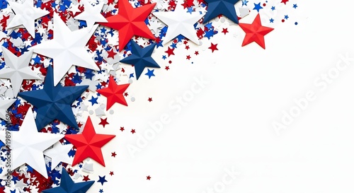 Patriotic american stars background a festive celebration of independence and national pride