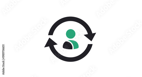 People Exchange Transfer Icon Symbol.