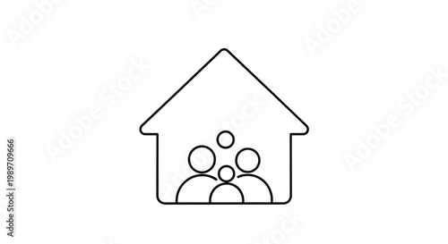 Family Inside a House Together.