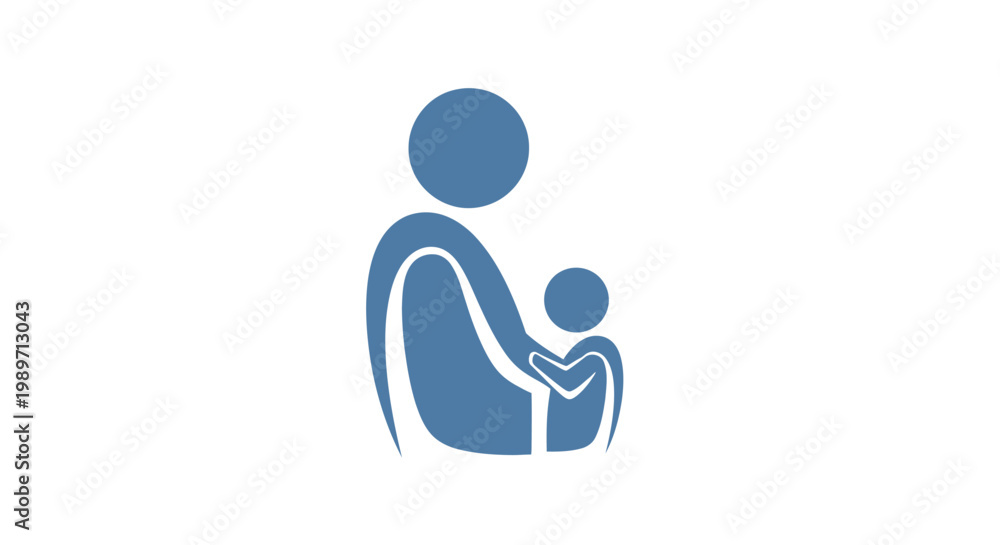 Φωτογραφία Adult holding a small child tight.