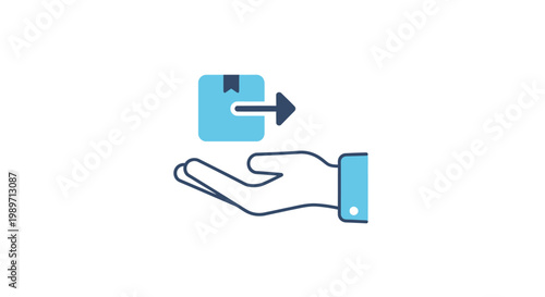 Hand holding a blue credit card.