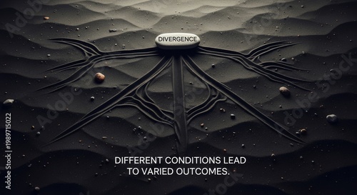 Paths of Divergence on Textured Ground