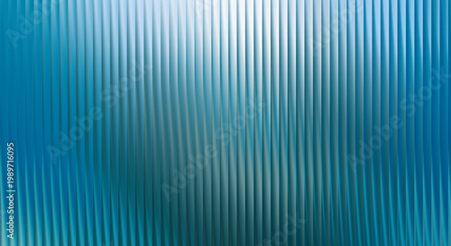 A vibrant blue background with vertical lines and a bright light shining through