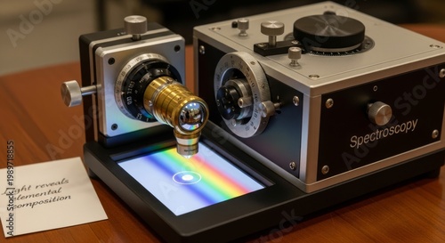 Precision Spectrometer Analyzing Light Spectrum