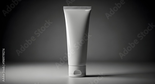 Cosmetic tube mockup realistic product presentation for branding and packaging design concepts