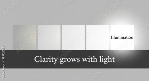 Progressive Light Illumination on White Panels