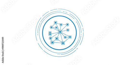 Database Symbol Vector Icon for Data Storage and Cloud Computing Technology