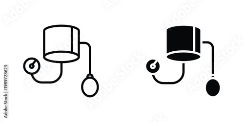 Sphygmomanometer icon graphic design vector symbols. Best for Graphics
