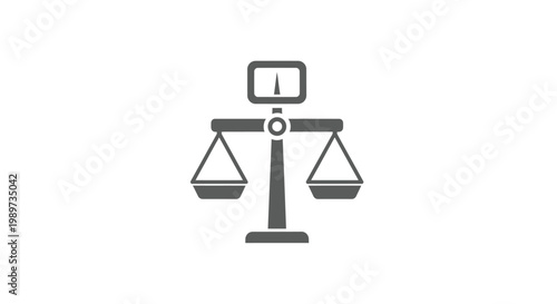 Digital scale with two balanced sides.