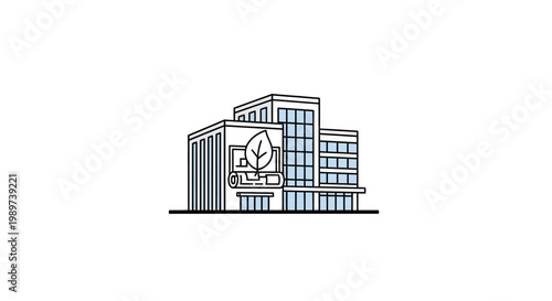 Modern Office Building Corporate Structure.