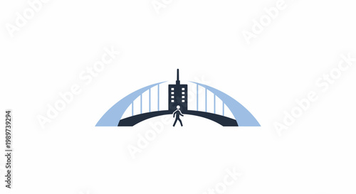 Modern paraglider with blue wing.