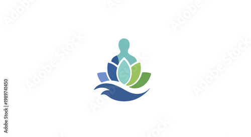 Person Sitting in Lotus Position.
