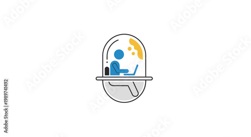 Person Working on Computer Desktop.